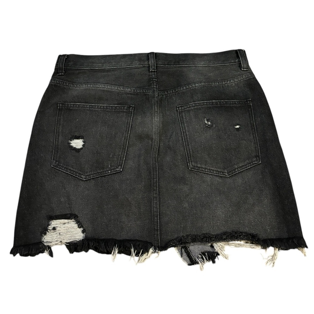 We The Free Distressed Denim Miniskirt Black Size 29‎ - Picture 7 of 11